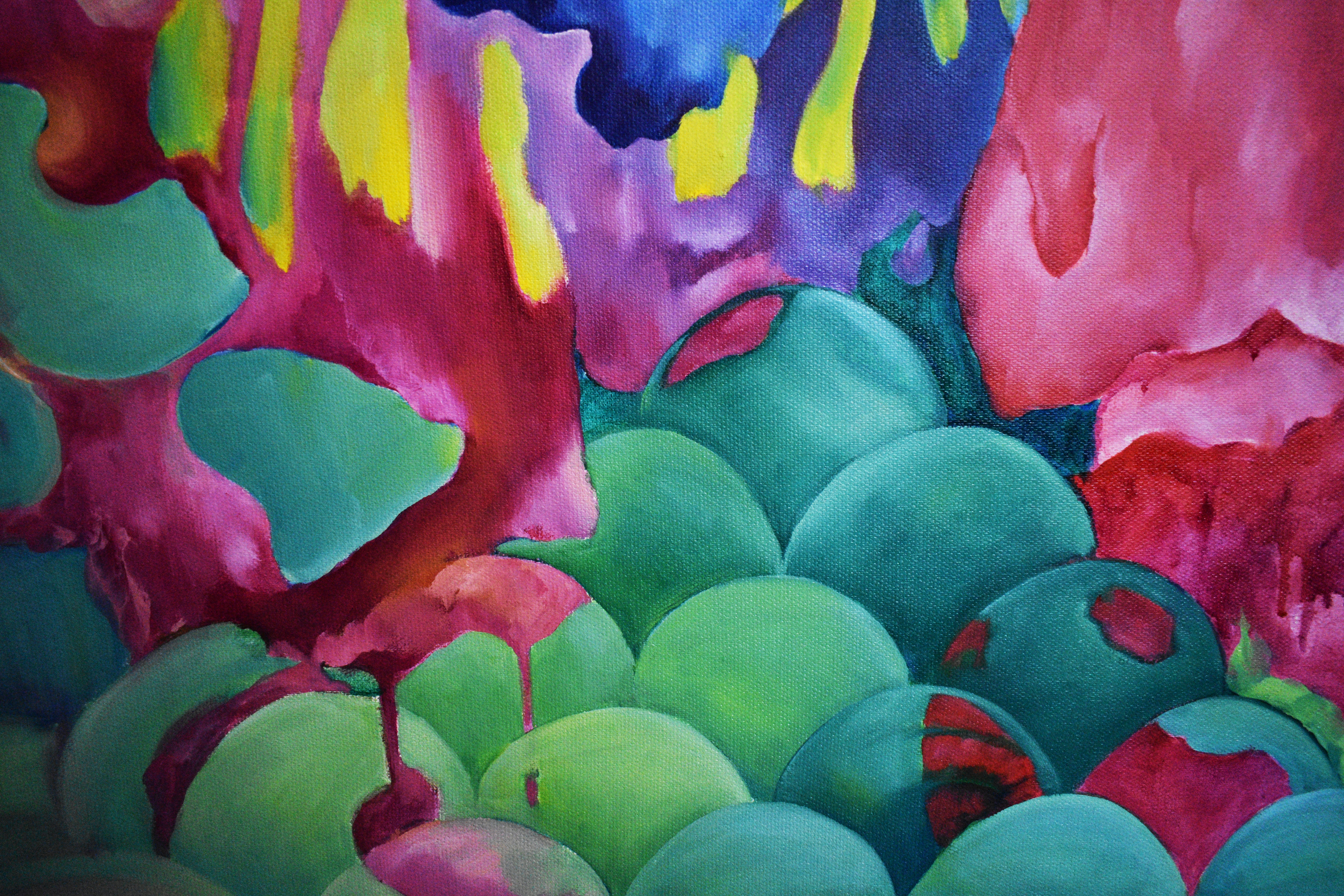 Painting by Marina Venediktova Garden detail