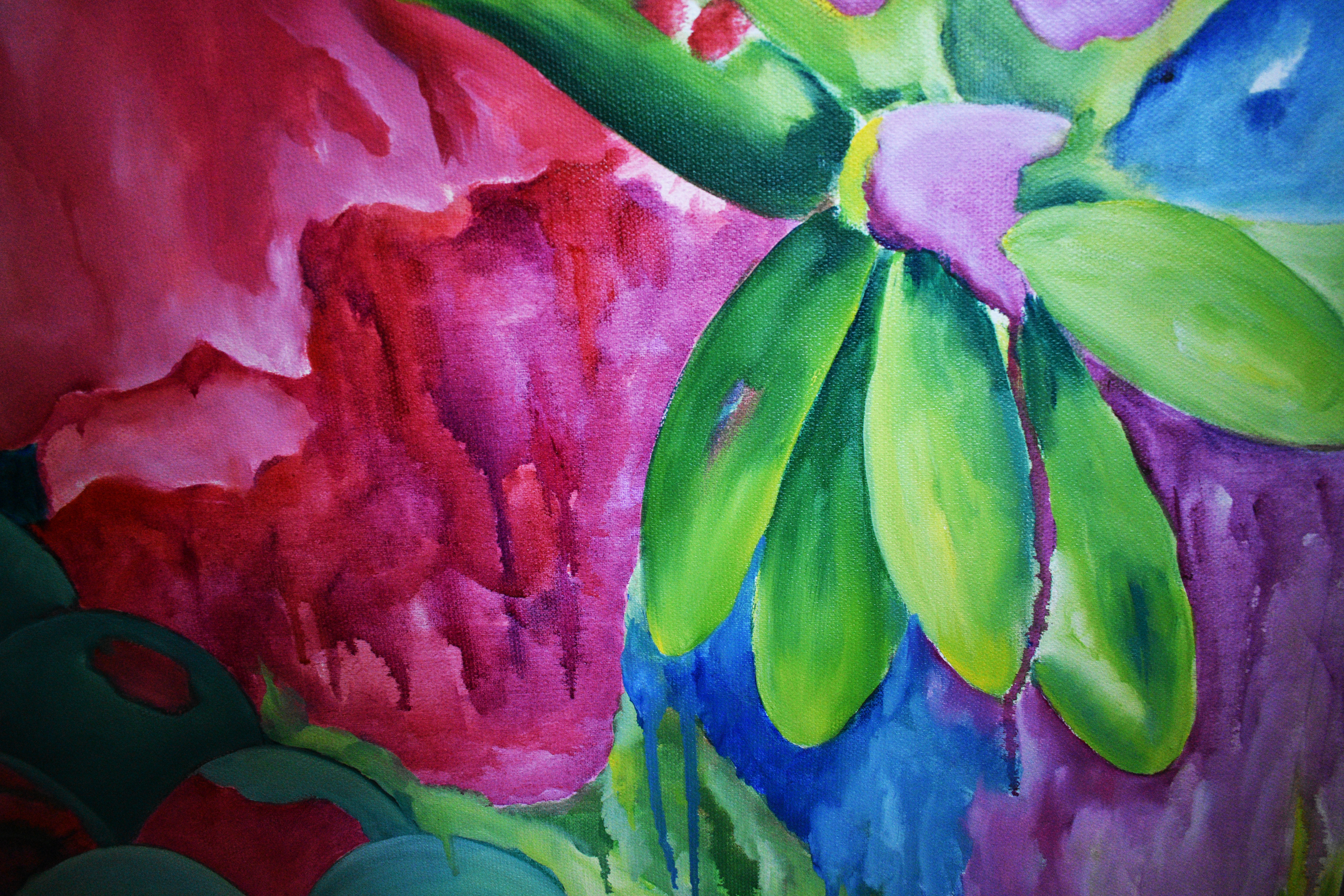 Painting by Marina Venediktova Garden detail