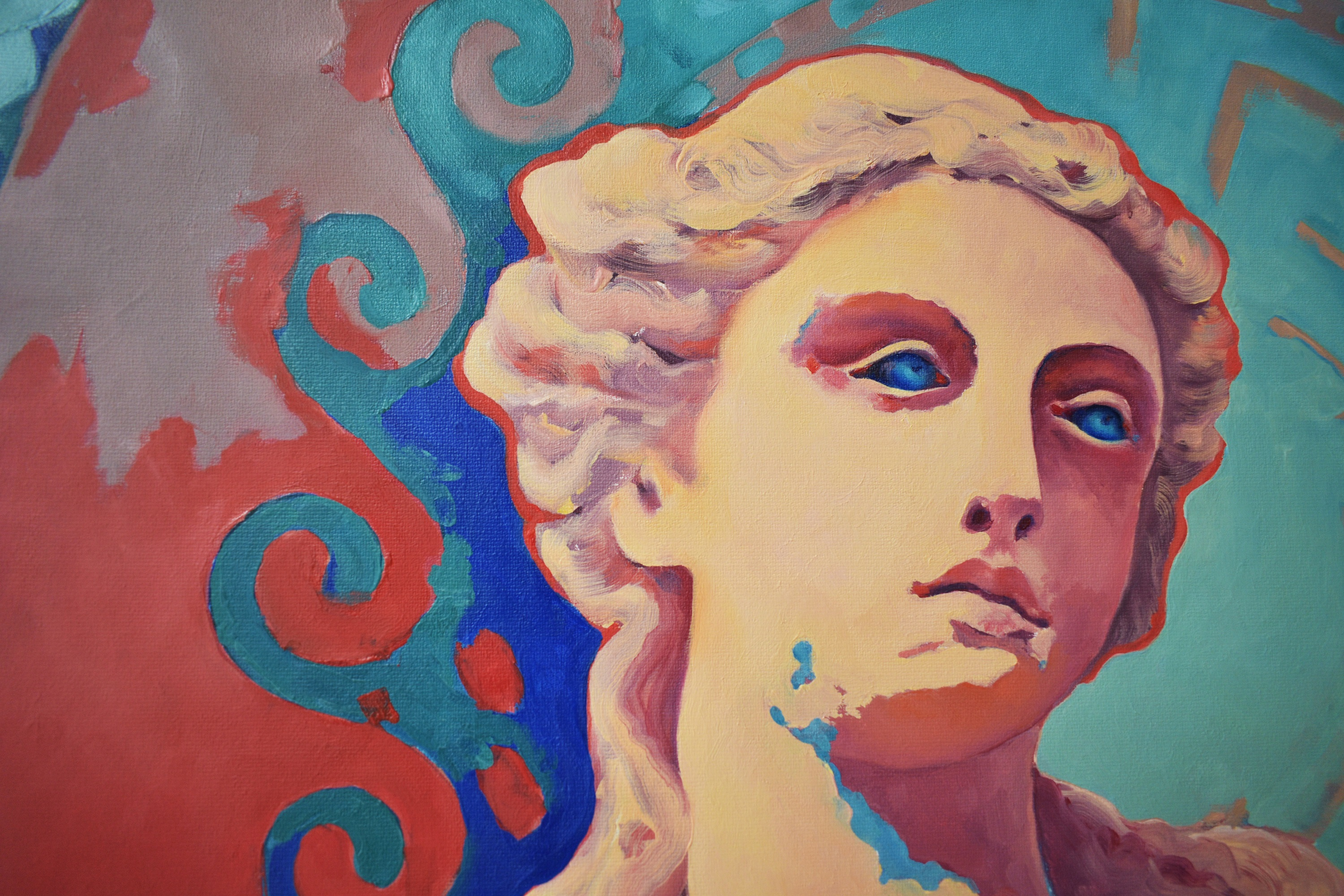 Painting by Marina Venediktova MYTH. Andromeda - beauty detail