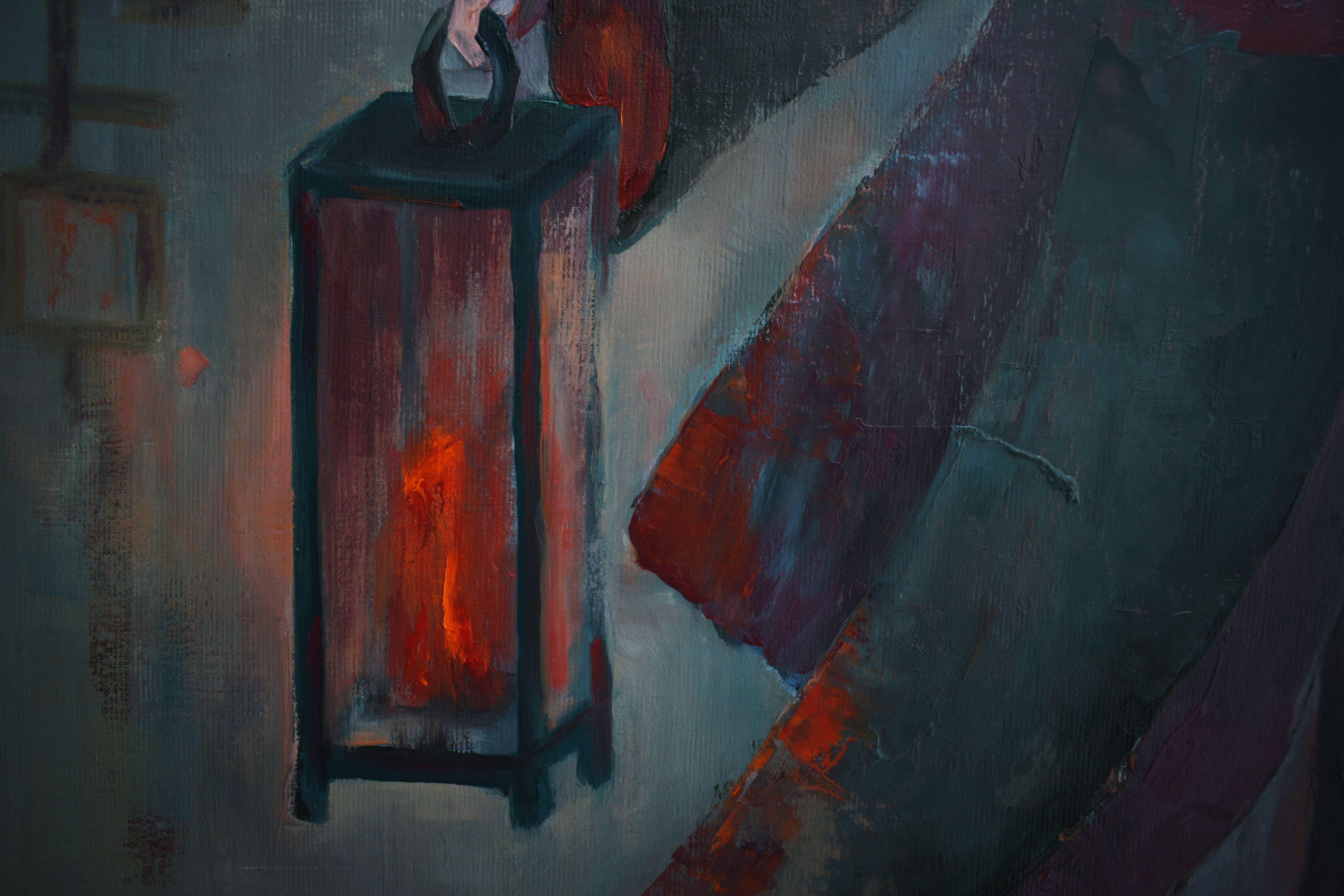 Painting by Marina Venediktova Light carrier detail