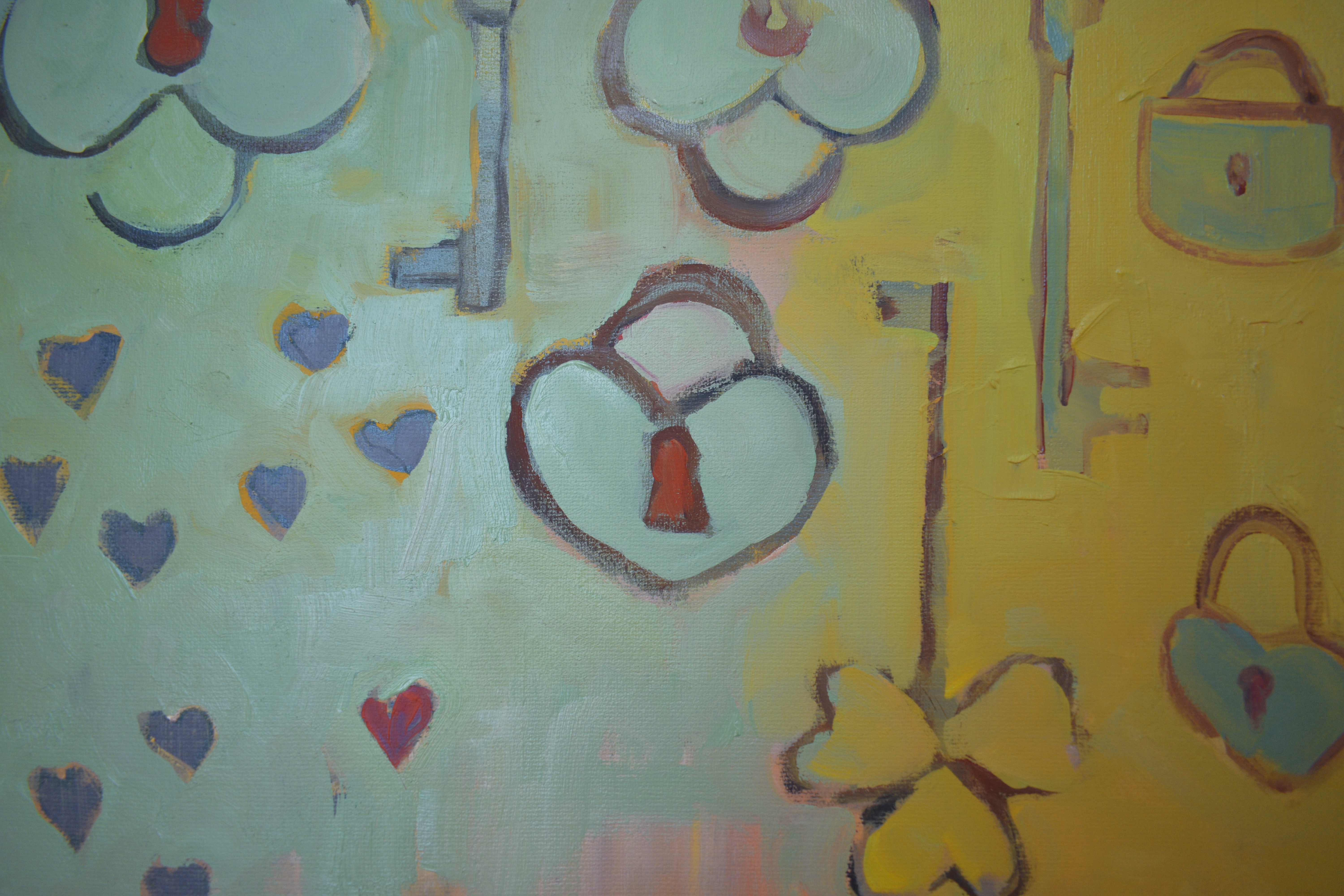 Painting by Marina Venediktova APHRODITE - SYMBOL OF LOVE detail