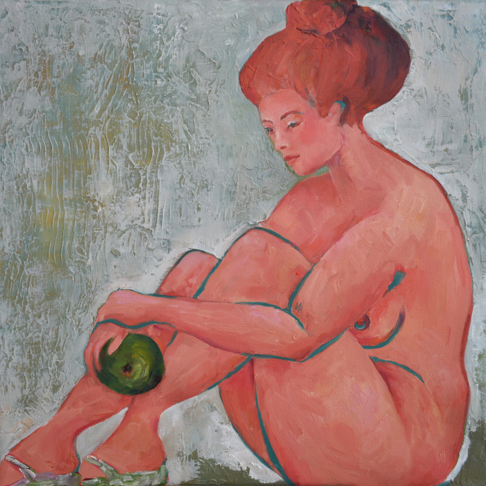 Painting by Marina Venediktova Etude with apples-2
