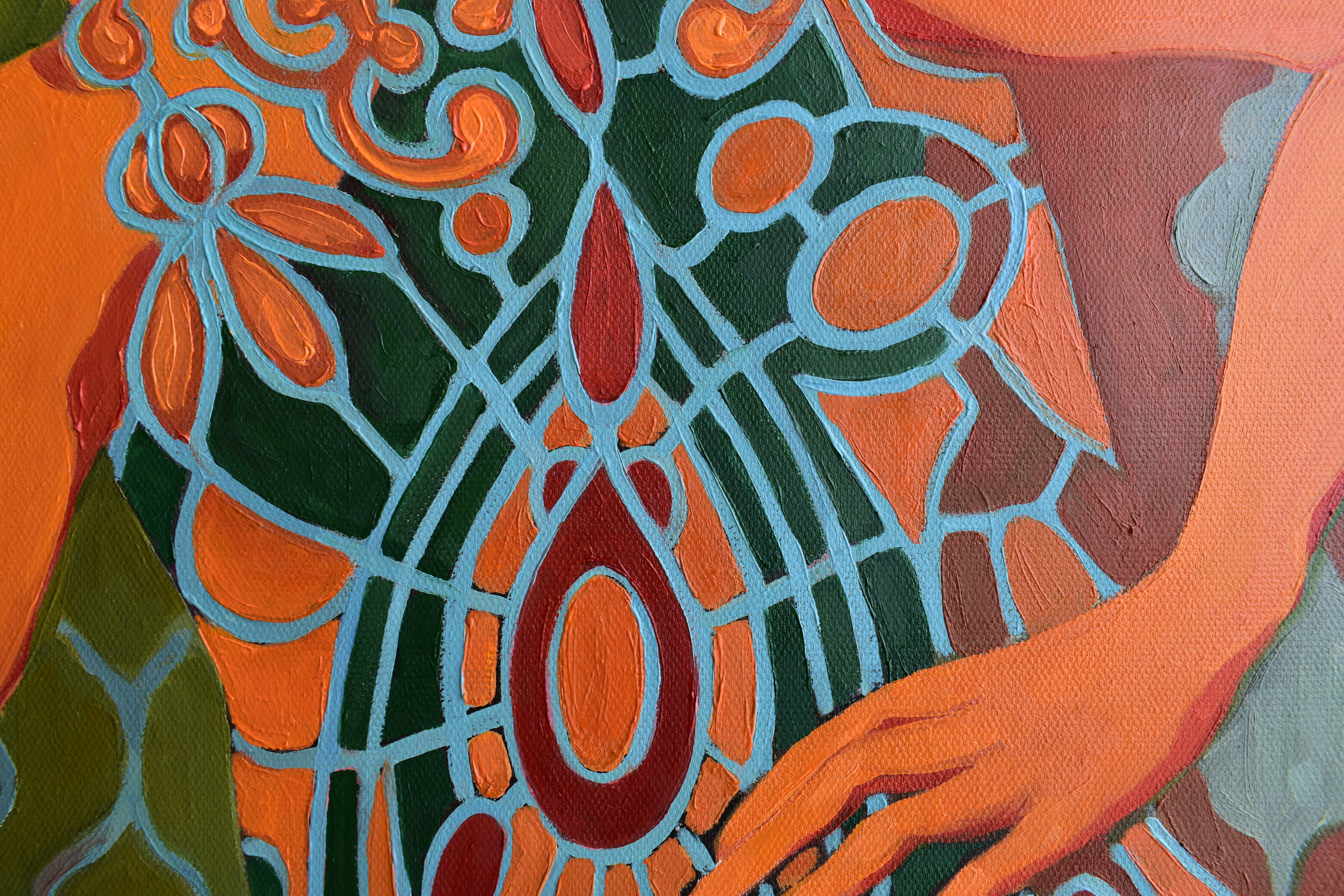 Painting by Marina Venediktova STONE GARDEN detail