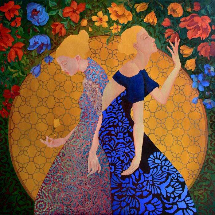 Painting by Marina Venediktova Mystical garden