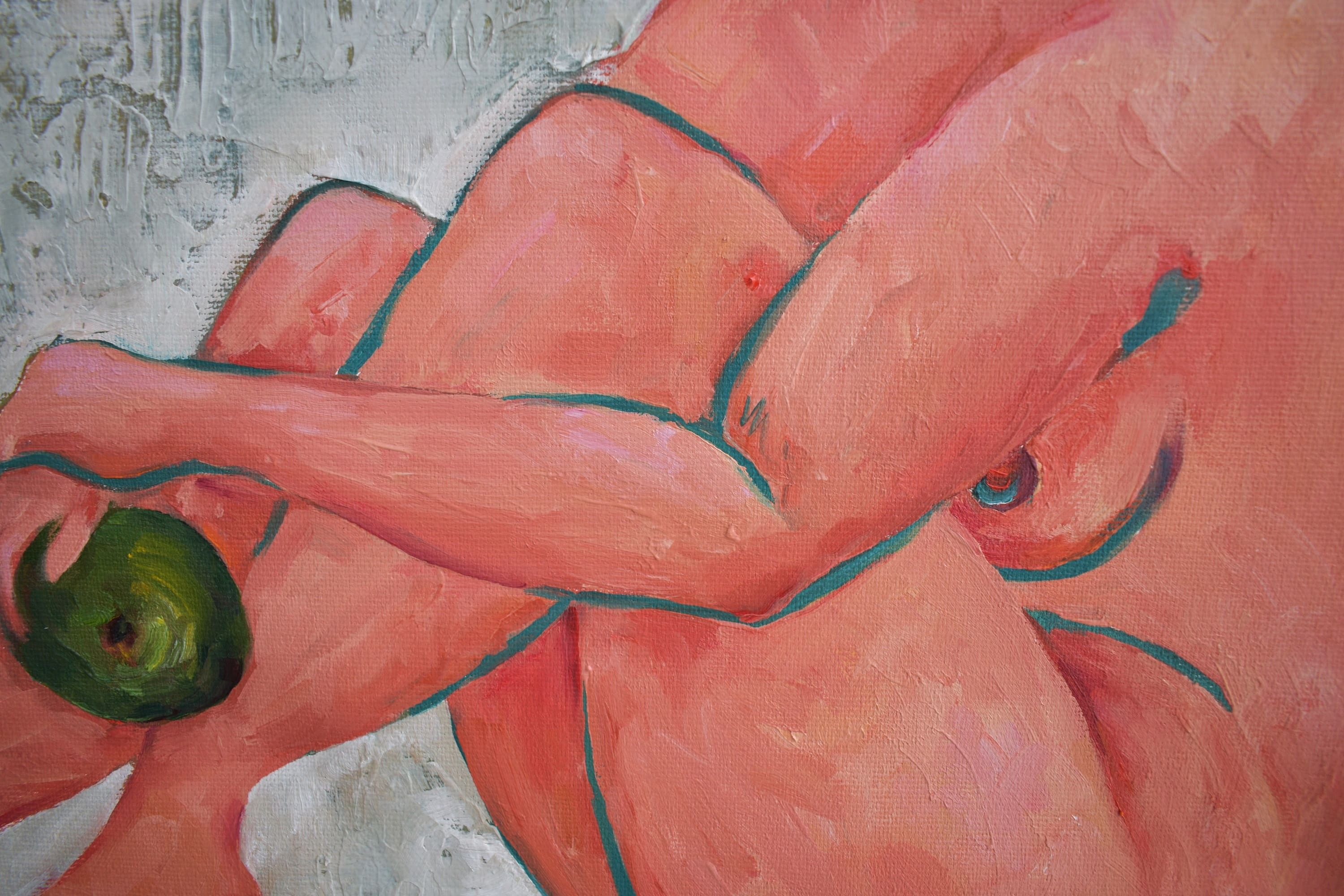 Картина Марины Венедиктовой Этюд с яблоками-2 интерьер