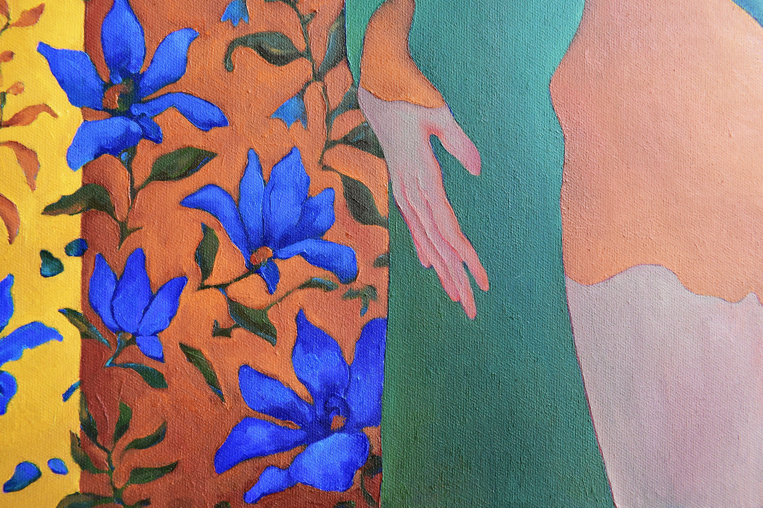 Картина Марины Венедиктовой Тайна за шелковой ширмой деталь