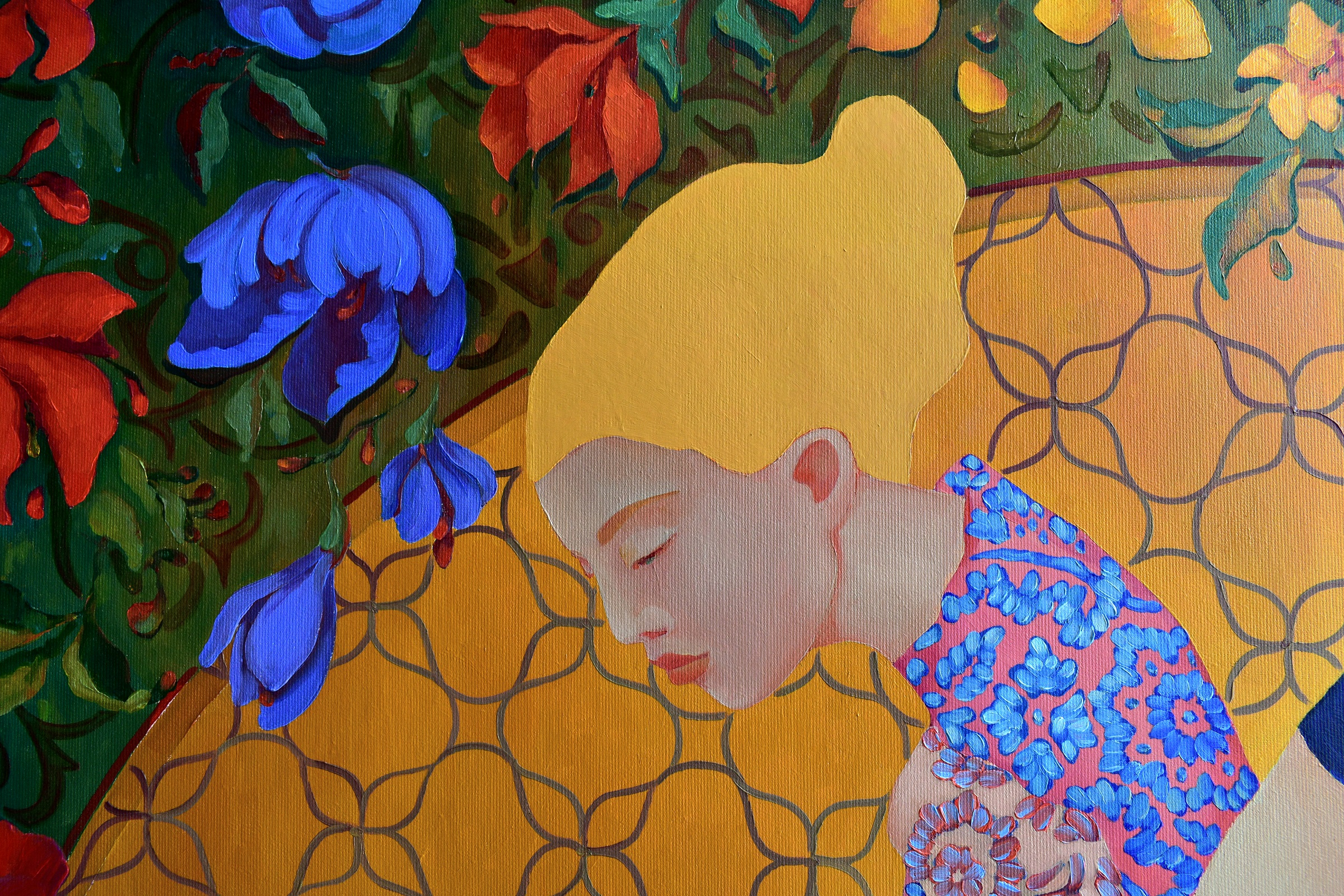 Картина Марины Венедиктовой Призрачный сад деталь